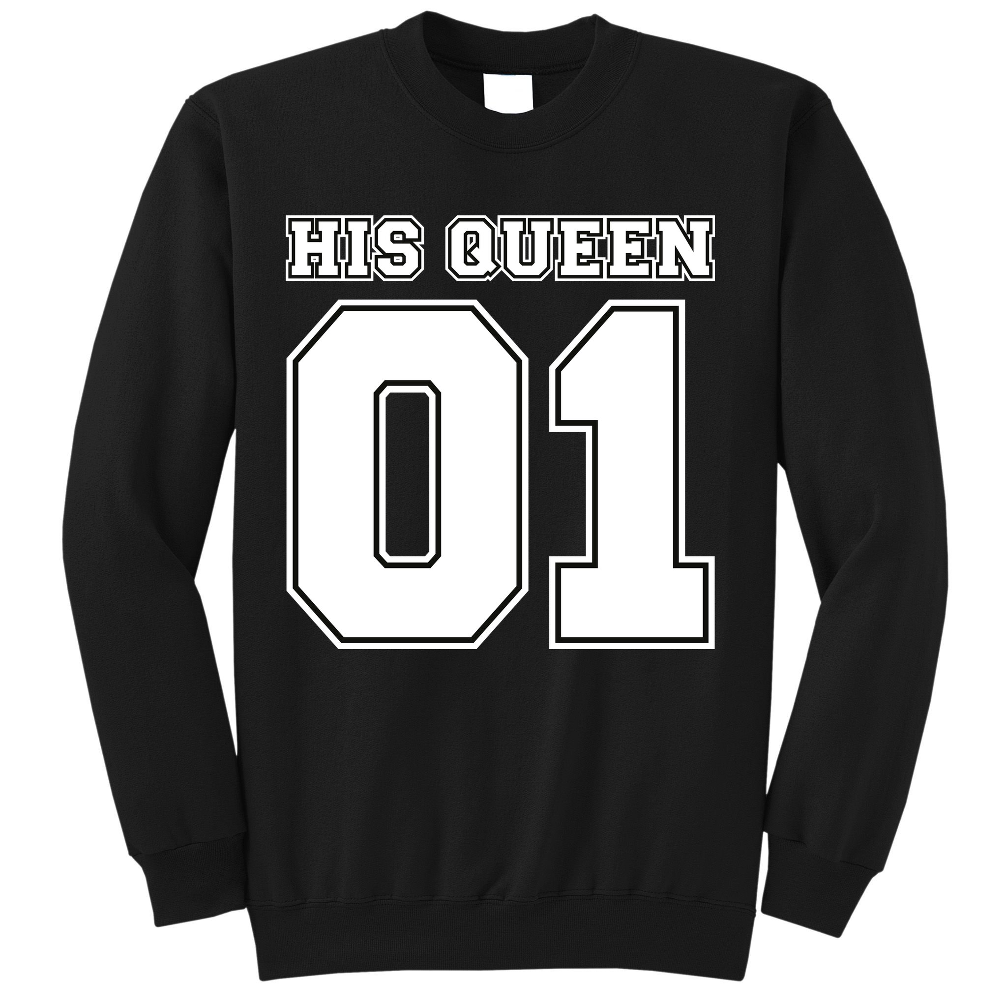 His Queen 01 Sport Couple Sweatshirt