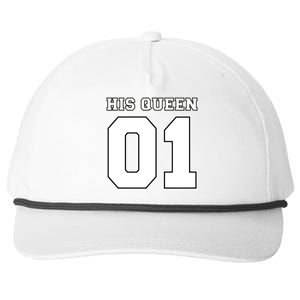 His Queen 01 Sport Couple Snapback Five-Panel Rope Hat