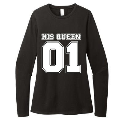 His Queen 01 Sport Couple Womens CVC Long Sleeve Shirt