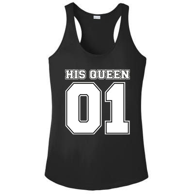 His Queen 01 Sport Couple Ladies PosiCharge Competitor Racerback Tank