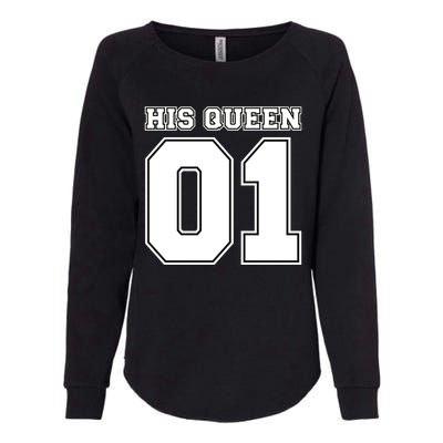 His Queen 01 Sport Couple Womens California Wash Sweatshirt