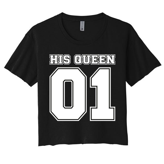 His Queen 01 Sport Couple Crop Top