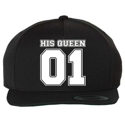 His Queen 01 Sport Couple Wool Snapback Cap