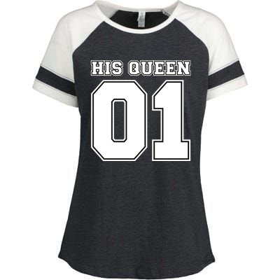 His Queen 01 Sport Couple Enza Ladies Jersey Colorblock Tee