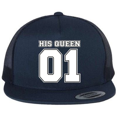 His Queen 01 Sport Couple Flat Bill Trucker Hat