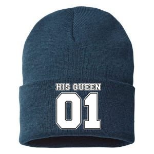 His Queen 01 Sport Couple Sustainable Knit Beanie