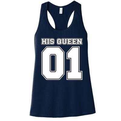 His Queen 01 Sport Couple Women's Racerback Tank