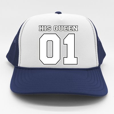 His Queen 01 Sport Couple Trucker Hat