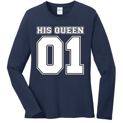 His Queen 01 Sport Couple Ladies Long Sleeve Shirt