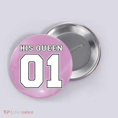 His Queen 01 Sport Couple Button
