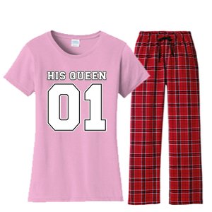 His Queen 01 Sport Couple Women's Flannel Pajama Set