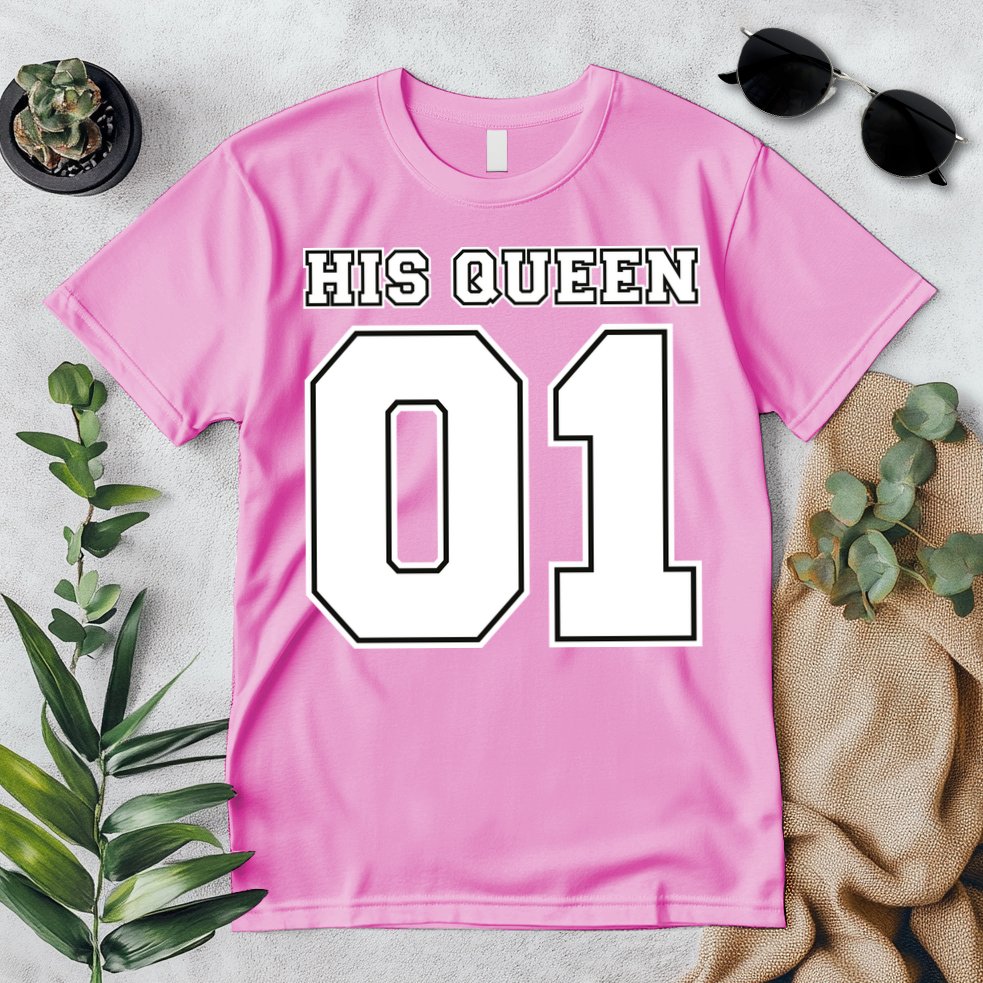 His Queen 01 Sport Couple Premium T-Shirt