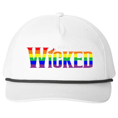 Here Queer And Wicked Lgbt Snapback Five-Panel Rope Hat