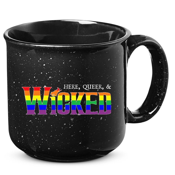 Here Queer And Wicked Lgbt 15oz Campfire Ceramic Mug