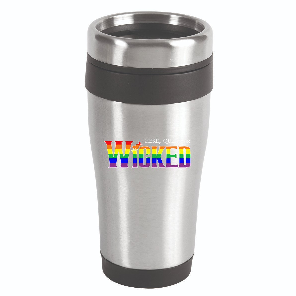 Here Queer And Wicked Lgbt 16oz Travel Tumbler
