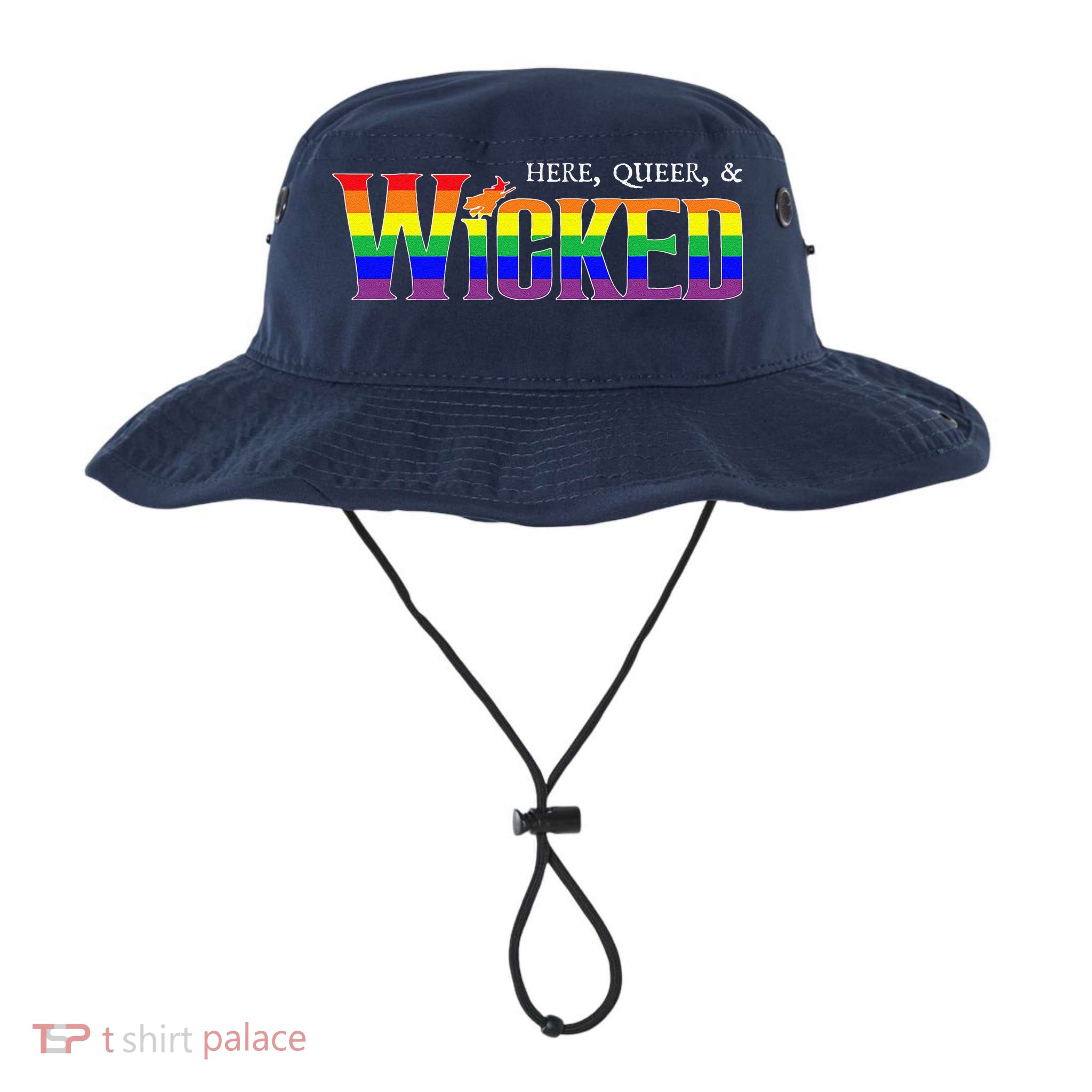 Here Queer And Wicked Lgbt Bucket Hat