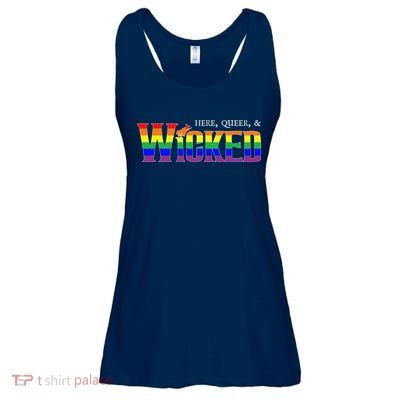 Here Queer And Wicked Lgbt Ladies Essential Flowy Tank