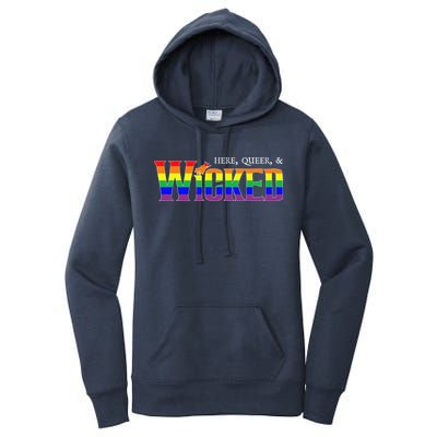Here Queer And Wicked Lgbt Women's Pullover Hoodie