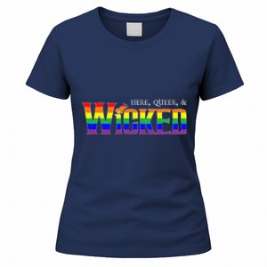 Here Queer And Wicked Lgbt Women's T-Shirt