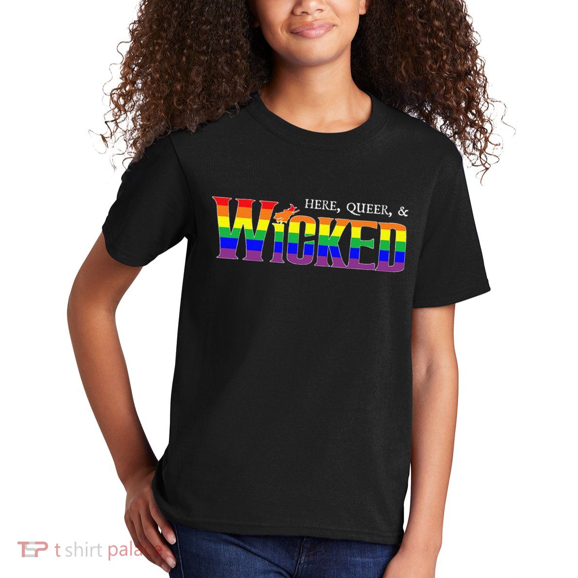 Here Queer And Wicked Lgbt Kids T-Shirt