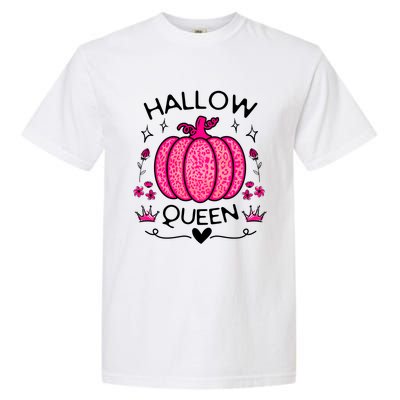 Hallow Queen Cute Pumpkin Funny Halloween Costume Garment-Dyed Heavyweight T-Shirt