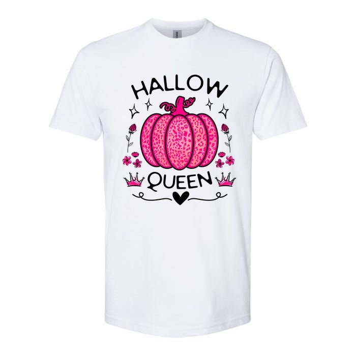 Hallow Queen Cute Pumpkin Funny Halloween Costume Softstyle CVC T-Shirt