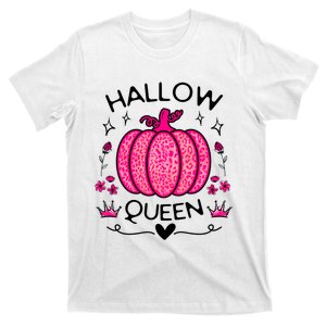 Hallow Queen Cute Pumpkin Funny Halloween Costume T-Shirt