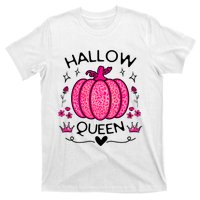 Hallow Queen Cute Pumpkin Funny Halloween Costume T-Shirt