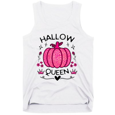 Hallow Queen Cute Pumpkin Funny Halloween Costume Tank Top