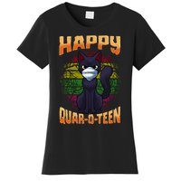 Halloween Quarantine Funny Halloween Bat Cat Women's T-Shirt