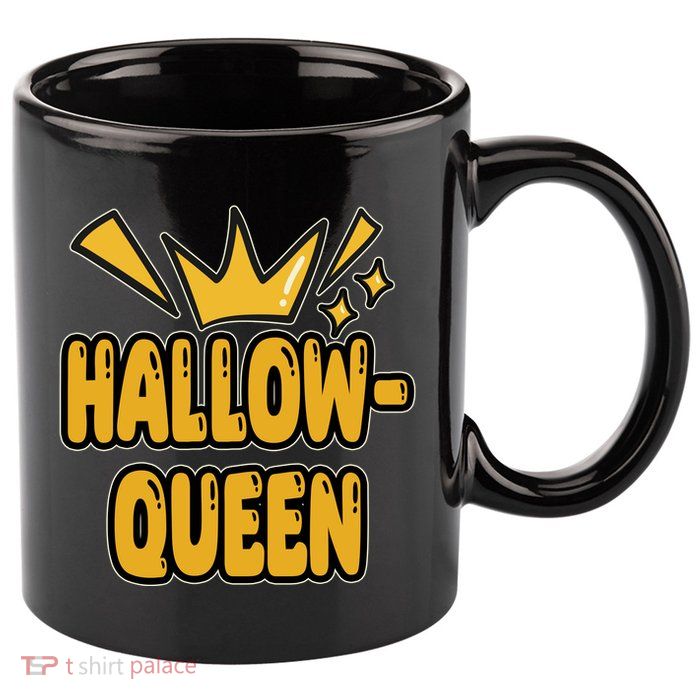 Hallow Queen Halloween Lover 11oz C Handle Ceramic Mug