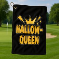 Hallow Queen Halloween Lover Golf Towel