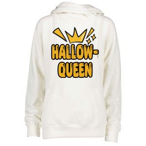 Hallow Queen Halloween Lover Womens Funnel Neck Pullover Hood