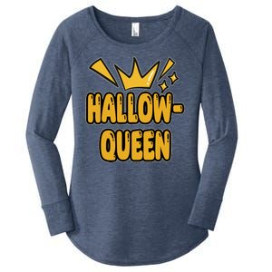 Hallow Queen Halloween Lover Women's Perfect Tri Tunic Long Sleeve Shirt