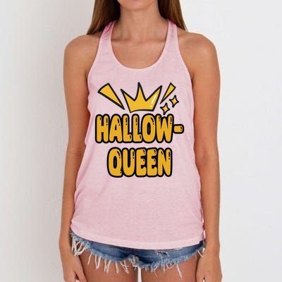 Hallow Queen Halloween Lover Women's Knotted Racerback Tank