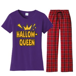 Hallow Queen Halloween Lover Women's Flannel Pajama Set