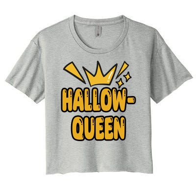 Hallow Queen Halloween Lover Women's Crop Top Tee