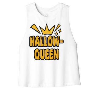 Hallow Queen Halloween Lover Women's Racerback Cropped Tank