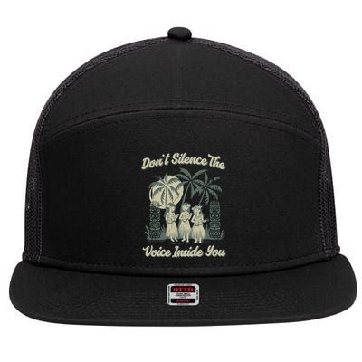 Hawaiin Quote 7 Panel Mesh Trucker Snapback Hat