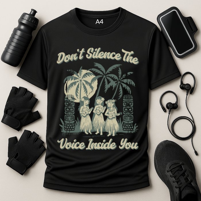 Hawaiin Quote Cooling Performance Crew T-Shirt