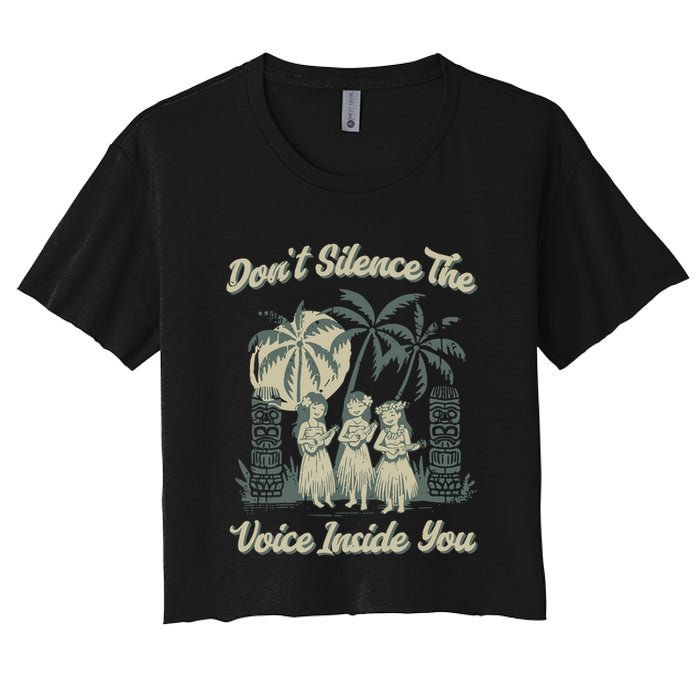 Hawaiin Quote Women's Crop Top Tee