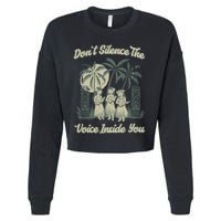 Hawaiin Quote Cropped Pullover Crew