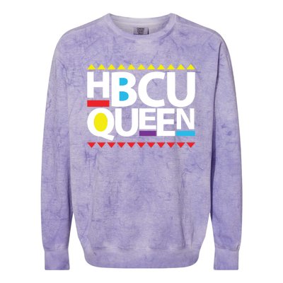 Hbcu Queen Historically Colleges Universities Black History Gift Colorblast Crewneck Sweatshirt