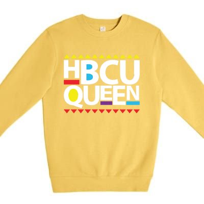 Hbcu Queen Historically Colleges Universities Black History Gift Premium Crewneck Sweatshirt