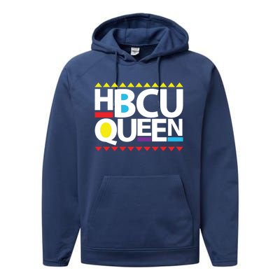 Hbcu Queen Historically Colleges Universities Black History Gift Performance Fleece Hoodie