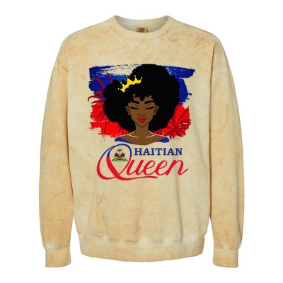 Haitian Queen Haiti Flag Melanin Colorblast Crewneck Sweatshirt