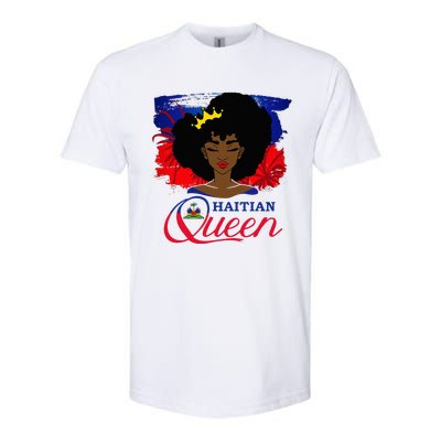 Haitian Queen Haiti Flag Melanin Softstyle CVC T-Shirt