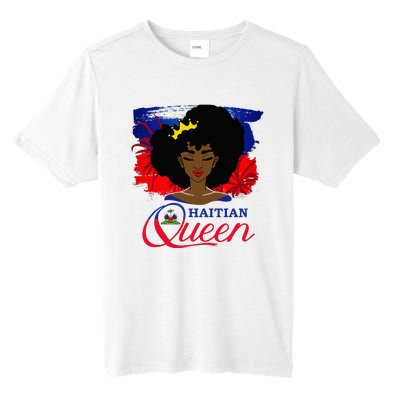 Haitian Queen Haiti Flag Melanin Tall Fusion ChromaSoft Performance T-Shirt