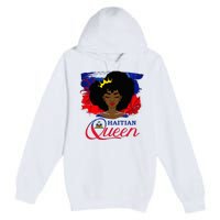 Haitian Queen Haiti Flag Melanin Premium Pullover Hoodie