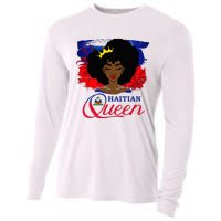 Haitian Queen Haiti Flag Melanin Cooling Performance Long Sleeve Crew